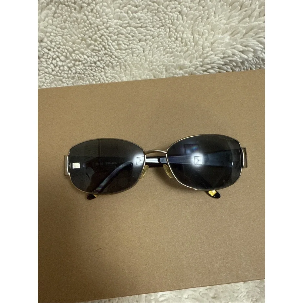 Saks 5th Avenue 130 S5A 42/S Tortoiseshell Frames‎ Only Gold Glitter Flowers